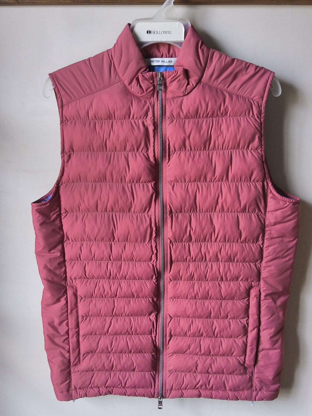 Peter Millar Pink Quilted Packable Down Vest